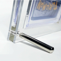 Cadre de présentation en acrylique transparent pour cartes de sport et de Pokémon classées, portable et facile à assembler