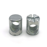 Écrous de baril chevilles croisées écrous fendus acier inoxydable M8 M12 M3 écrou de baril de goujon croisé pour meubles