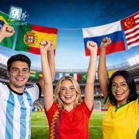 Autocollants de tatouage facial de football transfrontaliers 2026 USA-Canada-Mexique personnalisables par impression par transfert d'eau pour événements