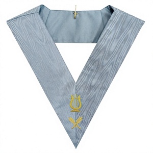 Masonic Regalia Unisex Collar de Oficial Francés Moderne Rite Music Master para uso en la iglesia para adultos - Product Image 1
