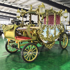 Calèche électrique sans chevaux sur mesure pour la famille royale, avec plusieurs sièges, pour le service de navette de villa et de club - Product Image 6