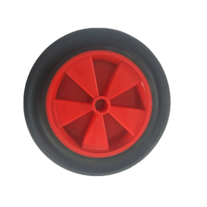 ล้อรถเข็นยางตันขนาด 12 นิ้ว ยี่ห้อ Qingdao Minghao สีแดง ป้องกันการรั่วซึม - Product Image 5