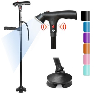 Canne de marche orthopédique XINLEI DM-G55 avec alarme LED, en acier inoxydable, réglable et pliable, personnalisable – Vente en gros - Product Image 1