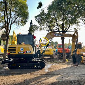 Mini pelles d'occasion SANY à vendre SY60c SY55c SY95c SY26U SY35U SY75c terrasseurs avec composants de base de la boîte de vitesses du moteur Isuzu - Product Image 2