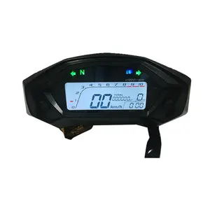 Medidor universal de velocidade para motocicletas, medidor de 7 cores LCD 13000rpm, medidor de 2 a 4 cilindros, medidor de odômetro digital para motocicletas