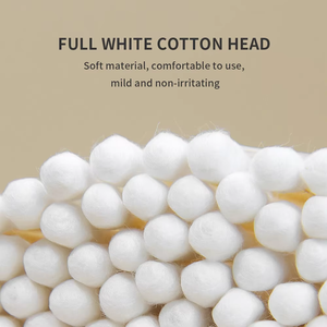 GLAMLASH 100 Uds maquillaje de doble cabeza herramienta de cuidado de la salud Punta de madera nariz orejas limpieza hisopo de algodón - Product Image 2