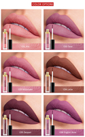 Gloss à lèvres mat vegan, cruelty-free, waterproof, anti-bavures, longue tenue, effet permanent, texture non collante