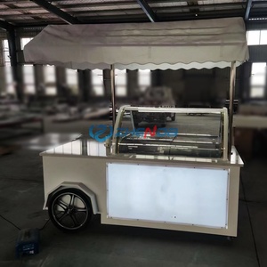 Small Electric Stainless Steel <b>Concession</b> Food <b>Trailer</b> Dessert Food Cart with Mobile Snack Food Truck and Hot Dog - Product Image 5