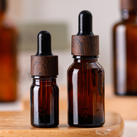 Flacon compte-gouttes en verre gradué brun personnalisé, bouteilles anti-lumière pour la séparation d'huiles, flacons vides