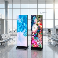 Écran LED pliable P1.86 pour salles d'exposition d'entreprises, écran d'animation ultra-fin avec capacité de jonction multi-écrans