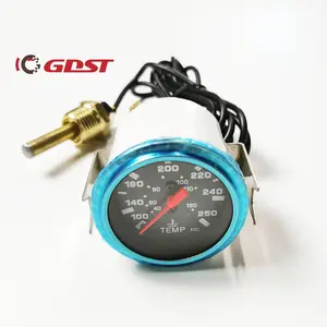 Medidor de temperatura de agua para coche, medidor de temperatura de agua para coche Universal, lente transparente Led GDST