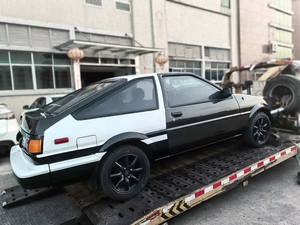 แผงกันชนหน้าคาร์บอนแท้ 3K Twill ความแข็งแรงสูง สำหรับ Toyota AE86 Sprinter Trueno ป้องกันการกัดกร่อน สำหรับการบูรณะ  (เฉพาะชิ้นส่วนด้านหน้า) - Product Image 2