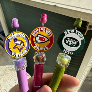 ลูกปัดโลโก้ทีมกีฬา NFL ขายส่ง สำหรับตกแต่งปากกา รุ่นนิวออร์ลีนส์ - Product Image 3