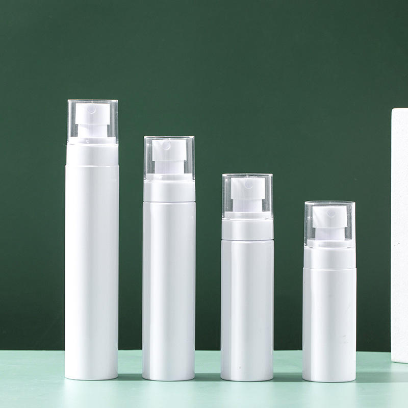 ขวดสีขาว + หัวปั๊มสเปรย์สีขาว