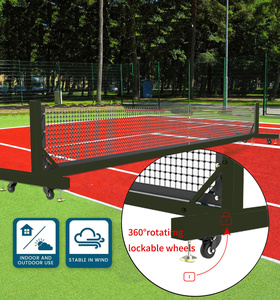 Arronax xách tay pickleball <span class=keywords><strong>net</strong></span> với bánh xe quy định Kích thước 22 ft Tòa Án mạ kẽm Ống pickleball <span class=keywords><strong>Net</strong></span> hệ thống - Product Image 4