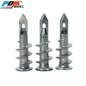 Ancrages muraux à haute capacité de charge et vis d'ancrage pour murs en béton 13*40mm, chevilles métalliques pour cloisons sèches en acier allié de zinc en stock - Product Image 1