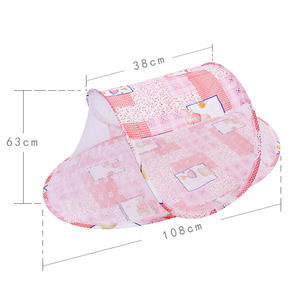 Grande moustiquaire portable pliante pour bébé installation gratuite avec coussin de couchage oreiller moustiquaire super douce pour bébé moustiquaire - Product Image 4