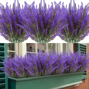 Decorazione della cucina di nozze di casa fiori finti lavanda artificiale piante di plastica finta