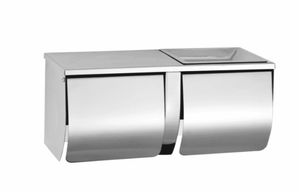 <span class=keywords><strong>Portarotolo</strong></span> Doppio con Mensola <span class=keywords><strong>in</strong></span> <span class=keywords><strong>Acciaio</strong></span> <span class=keywords><strong>Inox</strong></span> 304, <span class=keywords><strong>Portarotolo</strong></span> con Ripiano per Telefono - Product Image 2