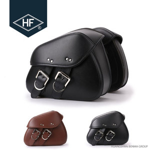 Sac de <span class=keywords><strong>selle</strong></span> en cuir PU pour <span class=keywords><strong>moto</strong></span>, sacoche à outils latérale avec bagages, rétro, haute qualité - Product Image 3