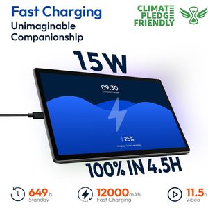 Tableta MESWAO MES-B3 de 15.6 Pulgadas con Android 14, 128 GB de Almacenamiento, Pantalla de 1080P, Procesador de 8 Núcleos, Expandible hasta 1 TB - Product Image 4