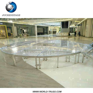 Event <strong>Stage</strong> Factory Portable Transparent Tempered Glass Acrylic Truss <strong>Stage</strong> Wedding <strong>Stage</strong> <strong>Decoration</strong> For Sale - Product Image 6