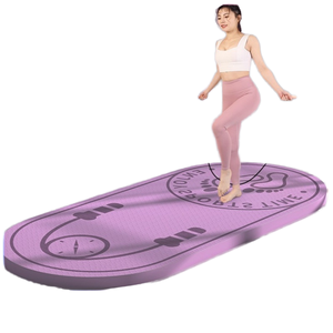 12mm épaissi TPE tapis de <span class=keywords><strong>Yoga</strong></span> universel antidérapant maison intérieur silencieux Fitness exercice pliant tapis de corde à sauter 140cm - Product Image 1