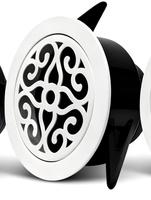 Diffuseur d'air rond ultra-fin pour plafond, 75 mm 100 mm, ABS, motif décoratif, pour système de ventilation