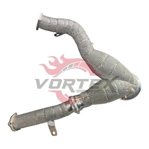 Tubo de Escape de Alto Flujo Vortex de Acero Inoxidable 304 para Audi A6 A7 C8 3.0T V6 55 TFSI 2019-2024 con Protector Térmico Sin Advertencia de Luz de Emergencia (CEL) - Product Image 6