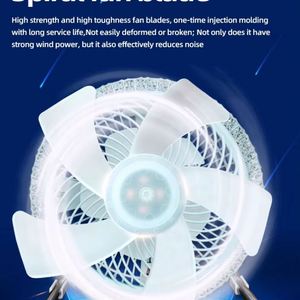 Ventilateur de plafond LED design moderne avec télécommande E27, en cristal ABS et moteur AC pour la maison, la chambre et la cuisine - Product Image 1