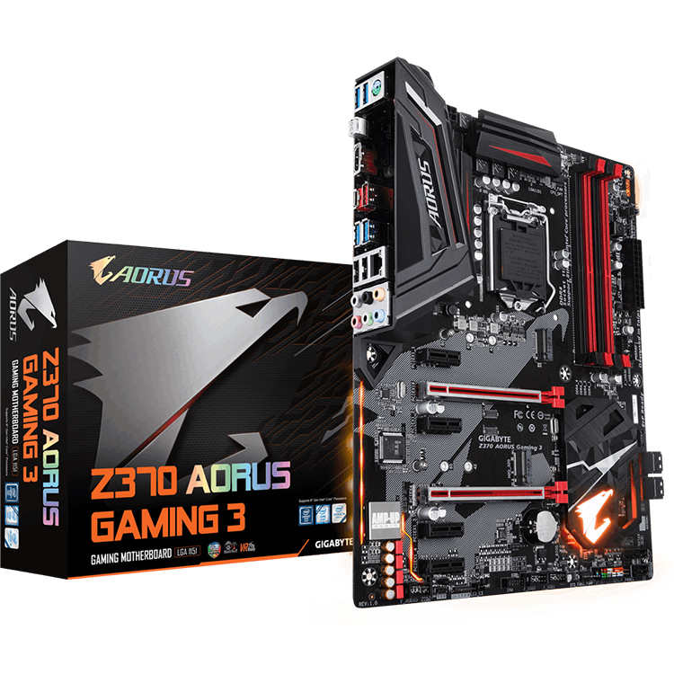 GIGABYTE 2018 Intel Z370 AORUS Gaming 3 LGA1151 Carte Mère ATX Pour Intel 8th I7 8700 I5 8500 CPU Carte Mère De Bureau