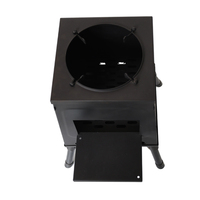 Poêle à bois portable en acier au carbone, poêle de camping extérieur et barbecue, foyer moderne pour jardin, idéal pour pique-nique