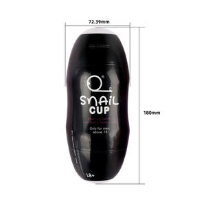 Schnecken-Doppelkopf-<span class=keywords><strong>Masturbator</strong></span> Manueller <span class=keywords><strong>Masturbator</strong></span> Männliches Sexspielzeug Erwachsenenprodukte Silikon Mini-Masturbationsbecher <span class=keywords><strong>Penis</strong></span>-Trainer für Jungen - Product Image 3