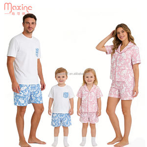 Conjunto de Dos Piezas de Ropa Infantil Personalizada de la Serie Familiar, Diseño de Bordado de Pascua, Conjunto de Primavera Verano para Niña Pequeña - Product Image 2