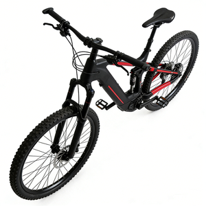 Vélo de <span class=keywords><strong>montagne</strong></span> électrique tout-suspendu pour aventures longue distance, 500W, moteur central, autonomie 70km, vitesse 45km/h, cadre en fibre de carbone, freinage hydraulique - Product Image 2