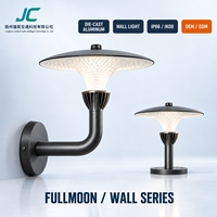 Lampe murale LED extérieure personnalisée OEM en aluminium pour projets de jardin, de cour et de paysagisme
