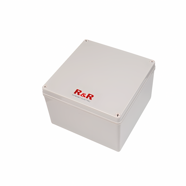 Custom IP68 Waterproof ABS PC Outdoor LED Lighting Junction Boxes 100*100*75mm Flame Resistant Electrical Plastic Enclosures