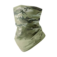 Cache-cou multifonction écologique en polyester respirant, imprimé intégral, coupe-vent, protection UV, élastique, pour activités de plein air