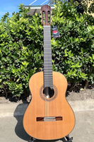 Gitar Klasik Spanyol Vintage Profesional Aiersi Brand dengan Desain Fretboard Buatan Tangan, Bracing Kisi, dan Top Cedar Solid