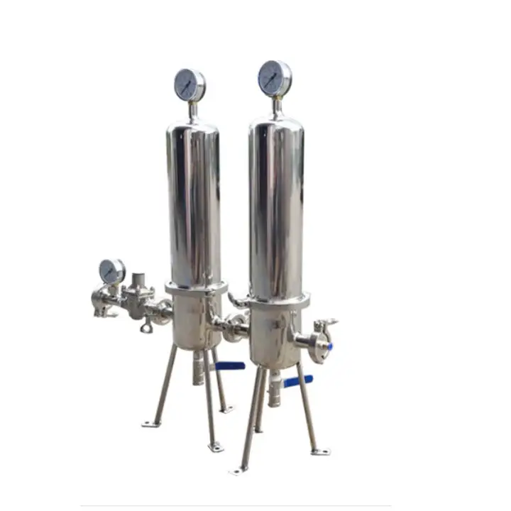 Gıda tesisi kullanımı sıhhi filtre SUS316L hava/gaz filtre yuvası buhar arıtma için