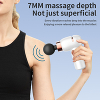 Pistolet de massage corporel professionnel Yixuan à percussion profonde pour la thérapie musculaire, vibrations à 6 vitesses, soulagement des douleurs dorsales, mini