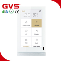 Fábrica de Guangzhou KNX/bei GVS KNX de casa inteligente solución iluminación cortina escena función Control pantalla táctil de 5 "KNX Panel táctil