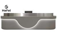 Comptoir de bar modulaire en métal |   Zone de réception en acier inoxydable |   Conception personnalisée