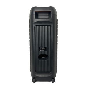 Haut-parleur de fête populaire robuste double 8 pouces 60W avec éclairage LED RGB et batterie 5.3 3600mAh pour utilisation en extérieur et en intérieur - Product Image 4