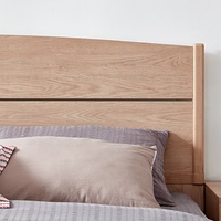 125503 Quanu Simple Design Ensemble de lit en bois 1.8M Lit simple en bois avec tiroir soulever le cadre de lit avec rangement