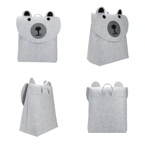 Upin-Cảm thấy giỏ lưu trữ cho trẻ em, lớn gấp động vật phim hoạt hình gấu giặt <span class=keywords><strong>Hamper</strong></span> cho trẻ em trong phòng khách và phòng ngủ - Product Image 4