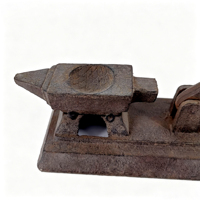 Étau de forgeur en fonte de style ancien, presse à écrous manuelle en noyer, outil pour ouvrir les écrous, ornement décoratif nostalgique