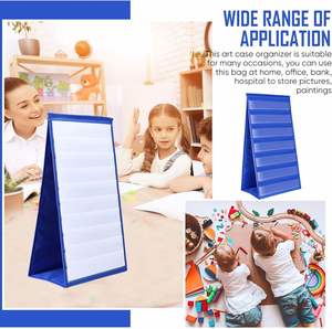 Expositor de sobremesa plegable y reutilizable de doble cara, tipo póster, para aula, oficina y material escolar - Product Image 6