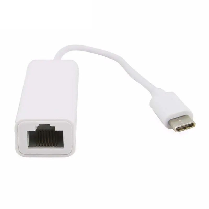 High Speed RJ45 10/100 Gigabit Wired Internet Cable USB3.1 Type-C Ethernet Network For Macbook Windows Systems