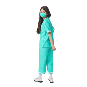 Carnaval Cosplay <span class=keywords><strong>carrera</strong></span> <span class=keywords><strong>cirujano</strong></span> vestido disfraz para niñas Halloween ocupacional uniforme médico y enfermera niños fiesta disfraz - Product Image 5
